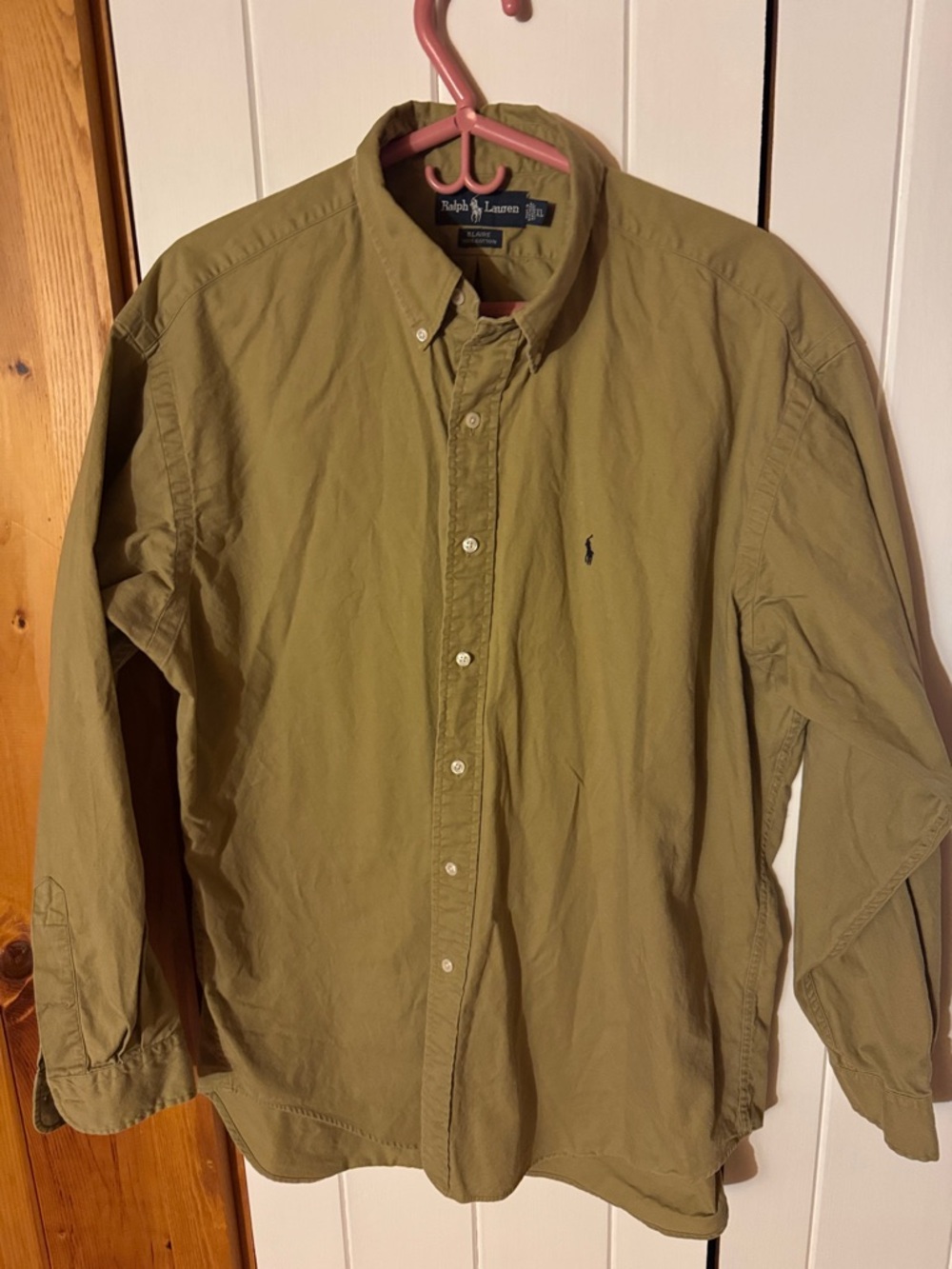 Ralph Lauren Men's Button-Down Shirt in Olive
